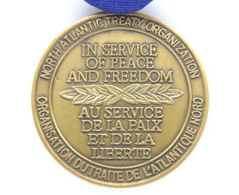 Nato medal for former Yugoslavia in box of issue. P&amp;P Group 1 (£14+VAT for the first lot and £1+VAT for subsequent lots) 