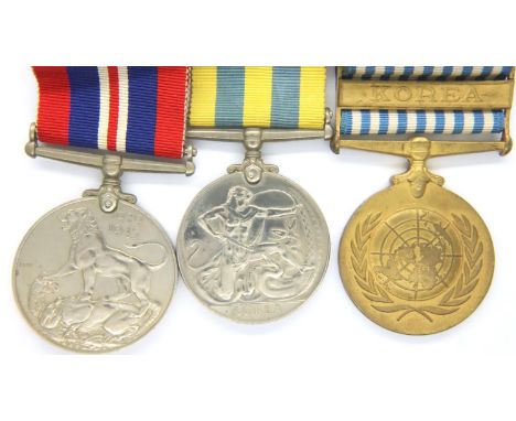 22525828 CPL G Griffiths RTKS; WWII Korea medal and UN Korea medal. P&amp;P Group 1 (£14+VAT for the first lot and £1+VAT for