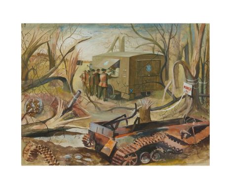  ROBERT HENDERSON BLYTH R.S.A., R.S.W. (SCOTTISH 1919-1970) CANTEEN Signed, watercolour 28cm x 38cm (11in x 15in) Literature: