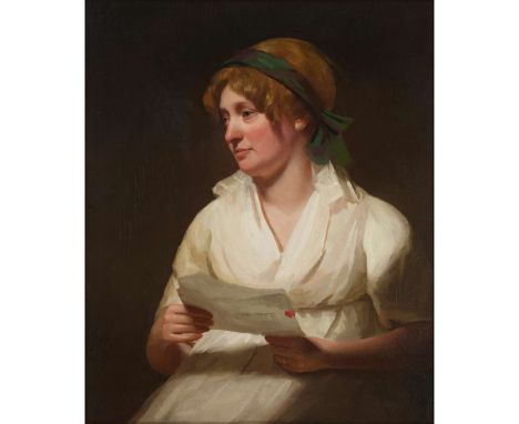  SIR HENRY RAEBURN R.A. (SCOTTISH 1756-1823) PORTRAIT OF JULIA KERR Oil on canvas laid down on panel &nbsp; 76cm x 63.5cm (30