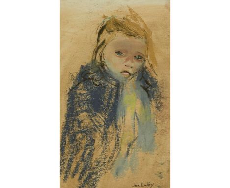  JOAN EARDLEY R.S.A. (SCOTTISH 1921-1963) LITTLE GIRL Signed, pastel 30.5cm x 18cm (12in x 7in) The Scottish Gallery, Edinbur