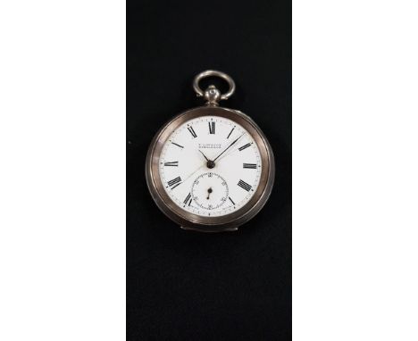 T LOVEJOY SILVER POCKET WATCH