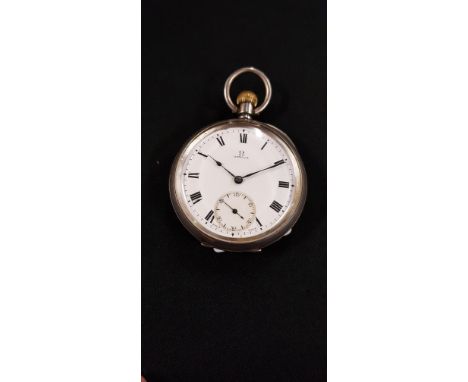 OMEGA SILVER POCKET WATCH