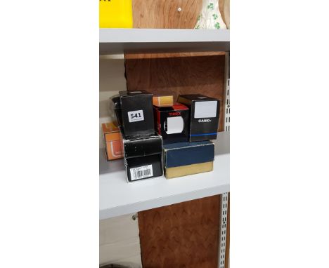 SHELF LOT OF WATCHES