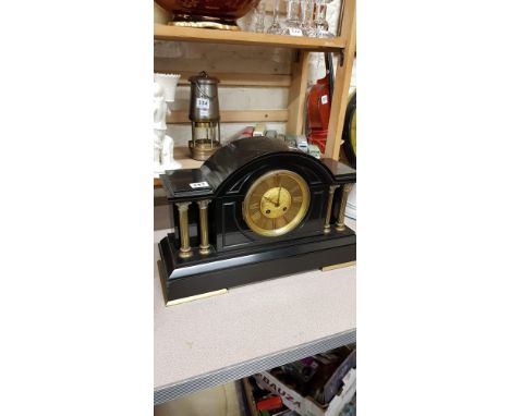 VICTORIAN SLATE MANTLE CLOCK