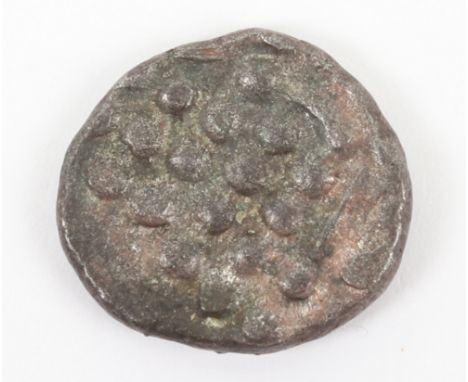 Celtic silver stater, Durotriges type (circa 50BC – 50AD), obv deconstructed head of Apollo, rev disjointed horse, pellets in