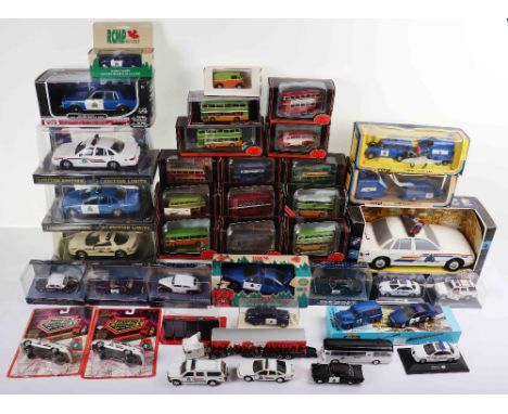 Three First Choice Collectibles Royal Canadian Mounted Police (RCMP) limited edition police cars, a Funrise City Force RCMP c