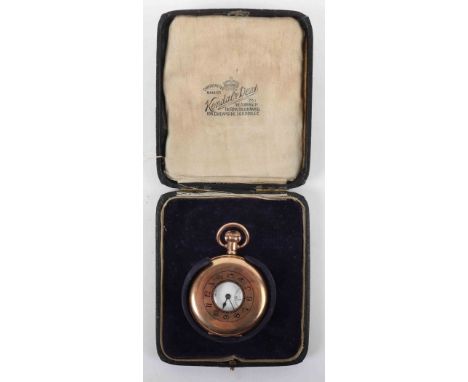 A 10ct plated gold pocket watch, dial signed Kendal &amp; Dent Makers To The Admiralty, enamel dial with Roman numerals and s