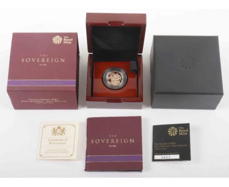 2015 ‘The Sovereign’ Fifth Portrait – First Edition Jody Clark proof sovereign, in box with certificate