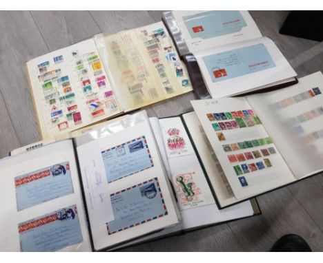 6 mixed albums of vintage first day covers and stamps