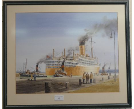 K. Glen (20th/21st century), 'Oriana', watercolour, 34cm x 44cm