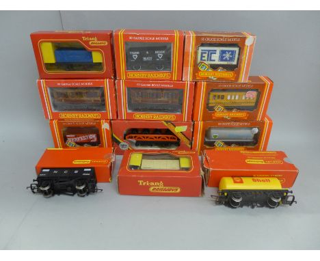 Twelve Hornby 00 gauge wagons, boxed 