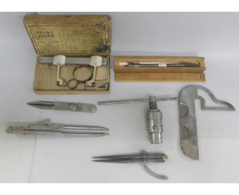 A collection of engineer's tools 