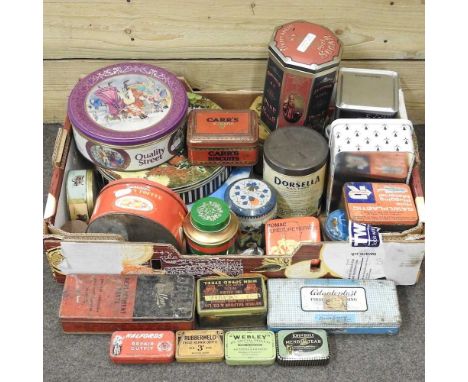 A collection of vintage tins