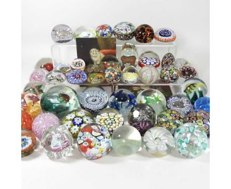 A collection of Murano and other glass paperweights, widest 11cmCondition is mixed. All are dirty and most have some light su
