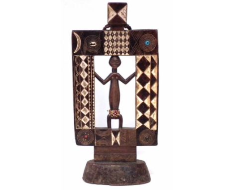 Suku or Holo figure panel, 45cm     All lots in this Tribal and African Art Sale are sold subject to V.A.T. Therefore £100 ha
