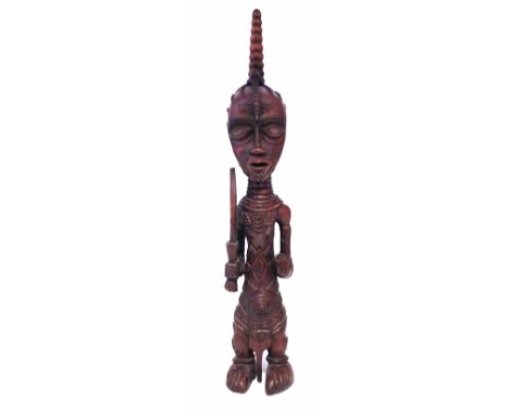 Lulua figure of a warrior, 67cm high    All lots in this Tribal and African Art Sale are sold subject to V.A.T. Therefore £10