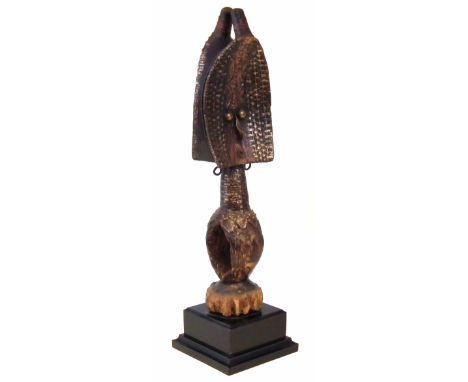 Kota Mahongwe janus reliquary figure, 69cm high     All lots in this Tribal and African Art Sale are sold subject to V.A.T. T