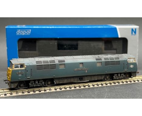 Dapol 2D-003-011 Class 52 'Western' D1009 "Western Invader" in BR blue - weathered - Tested Runner(300g)with Instructions, ad