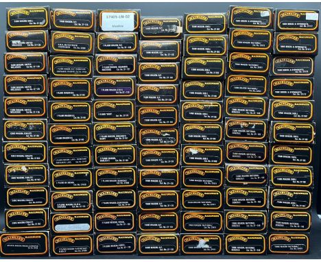 77 OO gauge Mainline Rolling stock Tank wagons, plank wagons and others each boxed(5300g)includes:-BP Tank wagons (12)Shell T
