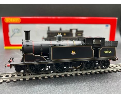 Hornby R2734 Class M7 0-4-4T 30056 in BR Black with early emblem - Tested Non Runner(400g)Front four wheels appear seized Con