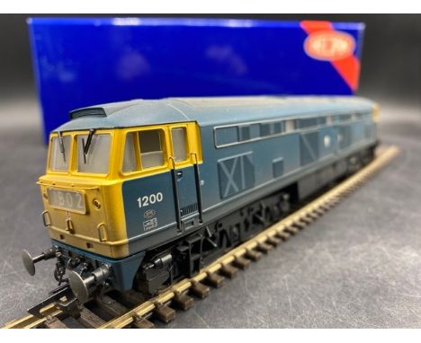Heljan 53041 Class 53 diesel D1200 'Falcon' in BR blue with full yellow ends (weathered). Ltd Edition of 1200 - Tested Runner