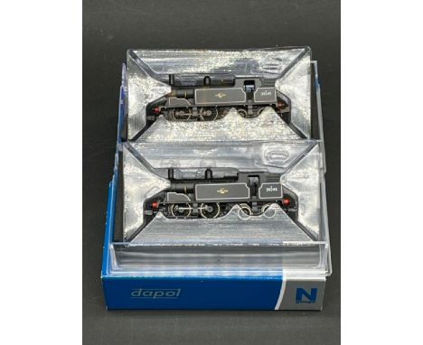 Two N gauge Dapol M7 0-4-4 Tank 30245 late crest one Weathered both Tested Runners(300g)Dapol 2S-016-011 Class M7 0-4-4T 3024