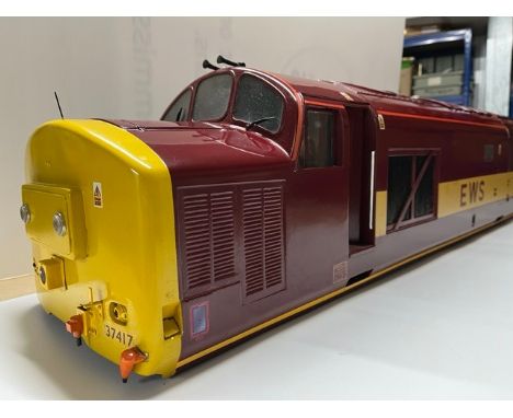 5 inch gauge Class 37 Locomotive Fibreglass Body Shell Moulding finished to high standardEnglish Welsh and Scottish Railway #