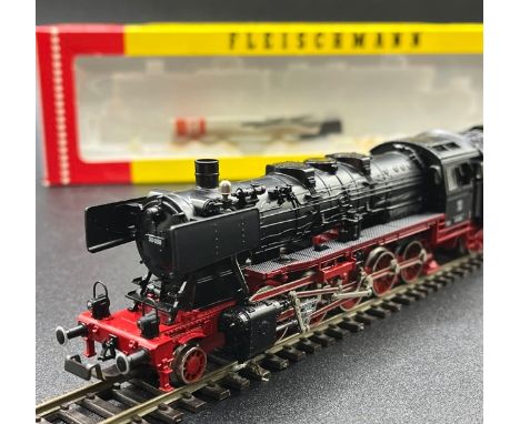 Fleischmann 1363 Class BR 50 058 2-10-0 of the DB - Boxed and Tested Runner (HO gauge)(750g)with Instructions Condition: Loco