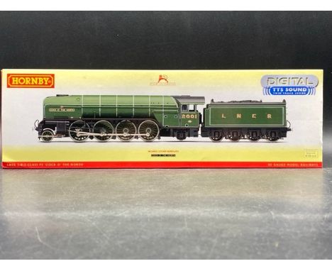 Hornby R3246TTS Class P2 2-8-2 "Cock O' The North" in LNER Green - TTS Sound fitted(750g)From collection that appears not pre