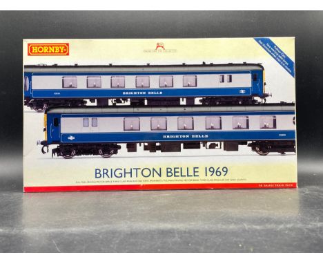 Hornby R2988X Class 5BEL Pullman Brighton Belle 1967 2 Car Pack (2 X Drive MTR. Brake 3rd) DCC Fitted(750g)From collection th