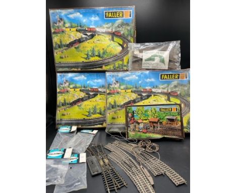 HO Track and Trackside accessories from Fleischmann, Faller and Fulgurex(3300g)Includes:-Faller B-543 Access Ramp Sets (3) Se