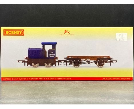 Hornby R3943 Ruston 48DS 235511 in Express Dairy Co. Ltd blue - DCC Fitted(300g)Label indicates DCC decoder fitted but not ve