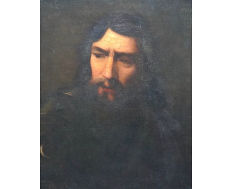 Manner of Willem Drost (Dutch, 1633-1659), oil on canvas, Portrait of a gentleman in armour, 52 x 41cm. Condition - fair