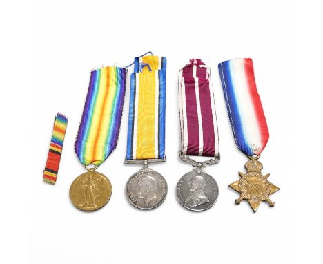 A First World War medal group to M2-048051 Pte. R.J. Million. R.A.S.C., comprising a medal trio with the Meritorious Service 