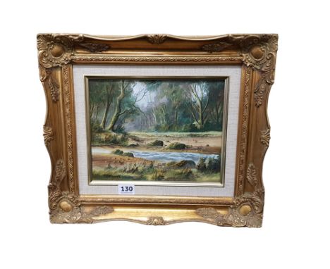 R B HIGGINS - OIL ON BOARD - IRISH LANDSCAPE 30 X 25CMS 