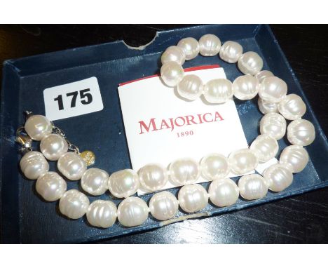 Majorica cultivated pearl necklace