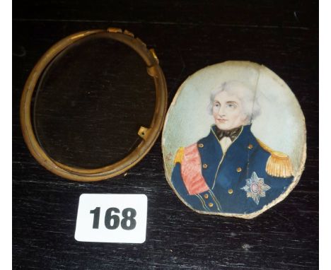 Miniature portrait of Horatio Nelson