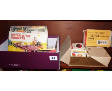 Assorted tea & cigarette cards, and two Vistascreen 3D viewers