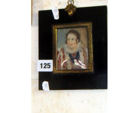 Miniature portrait of an Elizabethan gentleman