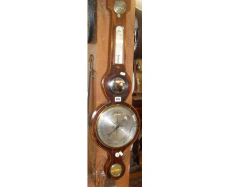 19th c.  mahogany wheel barometer by Levy of Plymouth