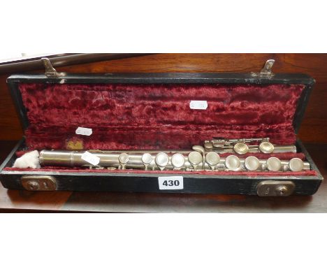 Vintage Hernals flute in case