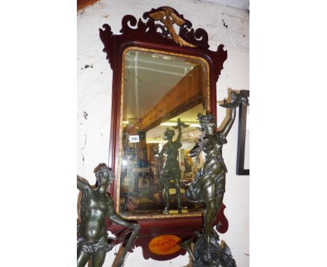 Victorian Chippendale-style wall mirror