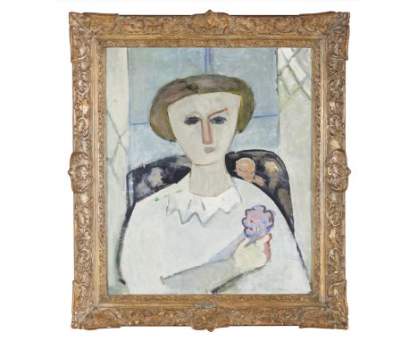 Francisco Bores (1898-1972)"Portrait", 1949Oil on canvas64x54 cmWith certificate of authenticity from Carmen BorÃ¨s, the arti