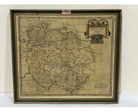 A map of Herefordshire after Robert Morden. 14" x 16½".