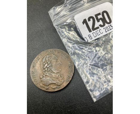 John Wilkinson Half Penny Bank Token 1791