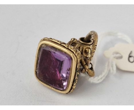 An Antique Fob Seal With Split Ring