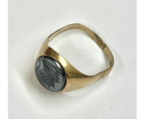 9Ct Gold Intaglio Ring