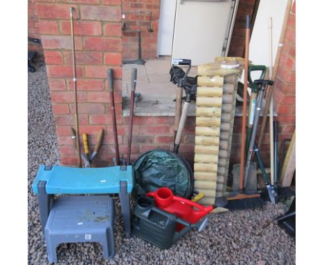 Collection of garden tools etc