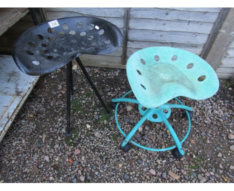 2 tractor seat stools